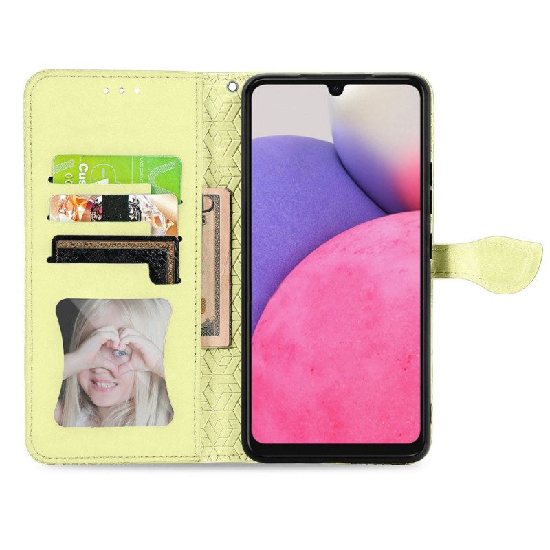 Flip Case Für Samsung Galaxy A33 5G Stammesblätter