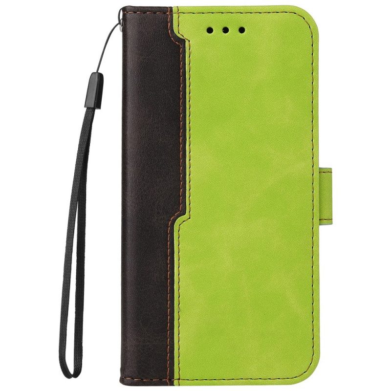 Flip Case Für Samsung Galaxy A33 5G Zweifarbig