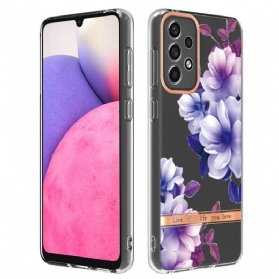 Handyhülle Für Samsung Galaxy A33 5G Nahtlose Blumen