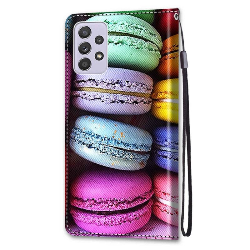 Lederhüllen Für Samsung Galaxy A33 5G Macarons