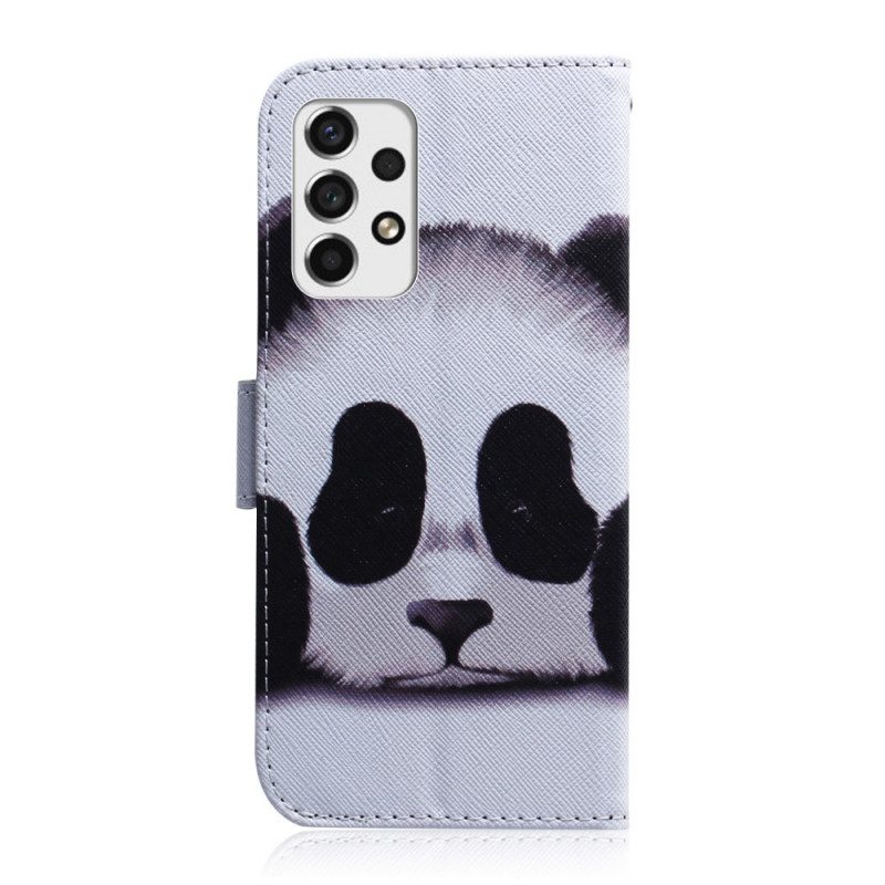 Lederhüllen Für Samsung Galaxy A33 5G Panda-gesicht