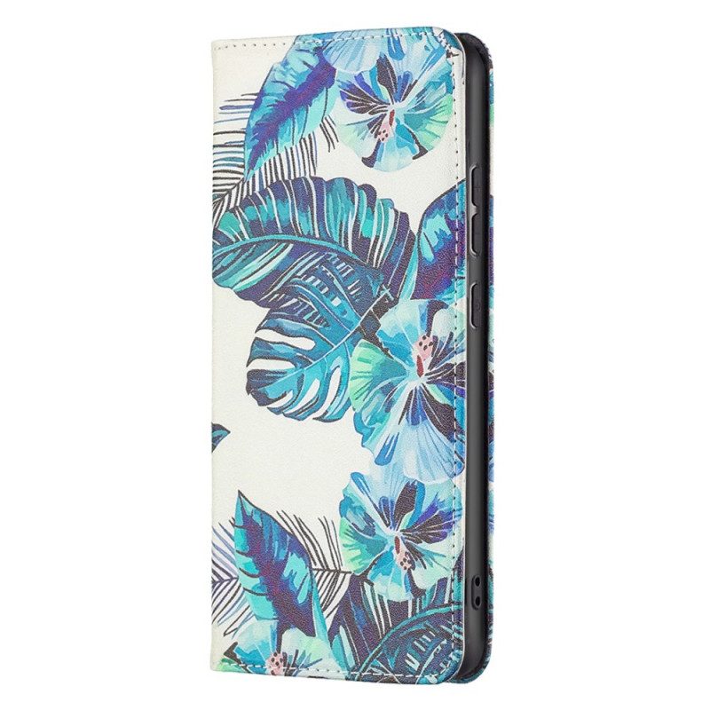 Schutzhülle Für Samsung Galaxy A33 5G Flip Case Blätter