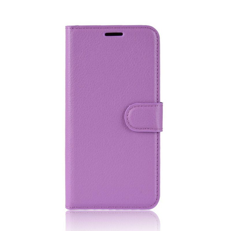 Flip Case Für Samsung Galaxy S20 Ultra Klassischer Litschi-ledereffekt