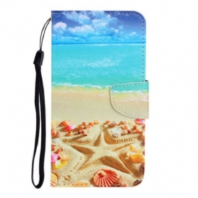 Flip Case Für Samsung Galaxy S20 Ultra Mit Kordel Lanyard-strand