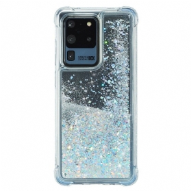 Handyhülle Für Samsung Galaxy S20 Ultra Glitzerverstärkte Ecken