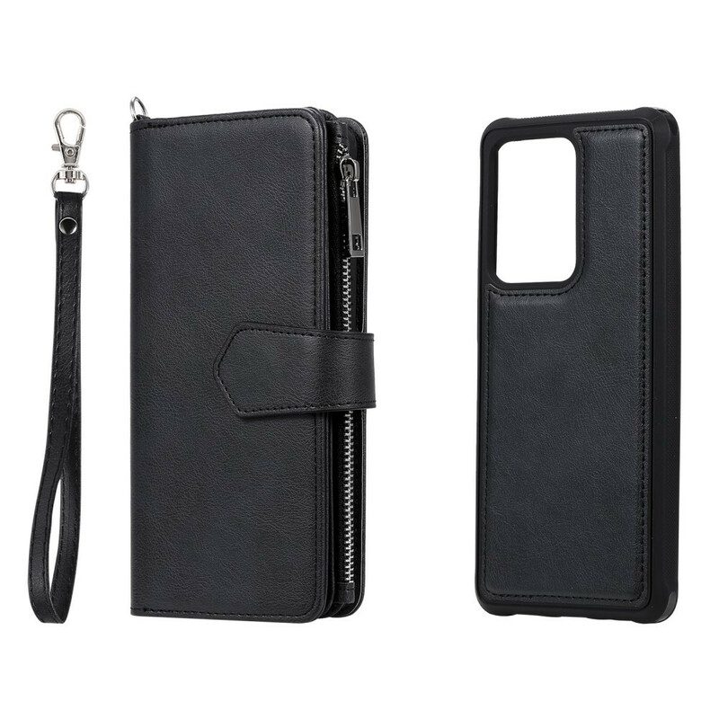 Hülle Flip Case Für Samsung Galaxy S20 Ultra Brieftasche Abnehmbare Geldbörse