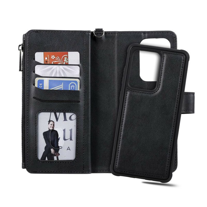 Hülle Flip Case Für Samsung Galaxy S20 Ultra Brieftasche Abnehmbare Geldbörse