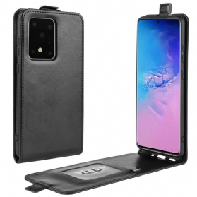 Lederhüllen Für Samsung Galaxy S20 Ultra Flip Case Faltender Ledereffekt