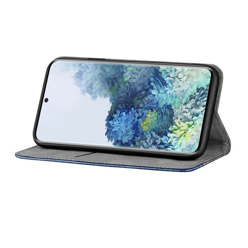 Schutzhülle Für Samsung Galaxy S20 Ultra Flip Case Zweifarbiger Ledereffekt