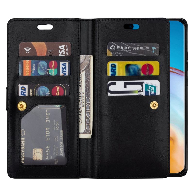 Flip Case Für Samsung Galaxy S22 5G Geldbörse Und Schlüsselband