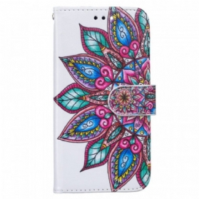 Flip Case Für Samsung Galaxy S22 5G Gezeichnetes Mandala