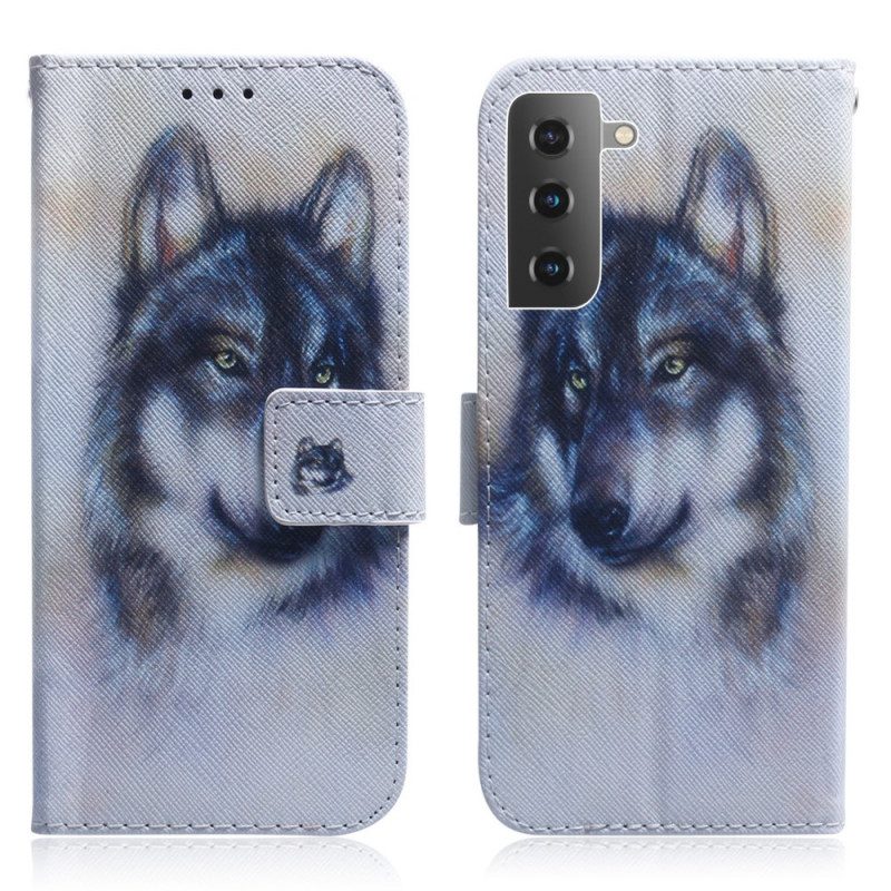 Flip Case Für Samsung Galaxy S22 5G Hunde-look