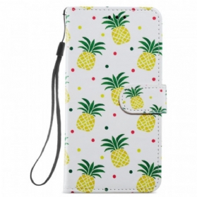 Flip Case Für Samsung Galaxy S22 5G Mehrere Ananas