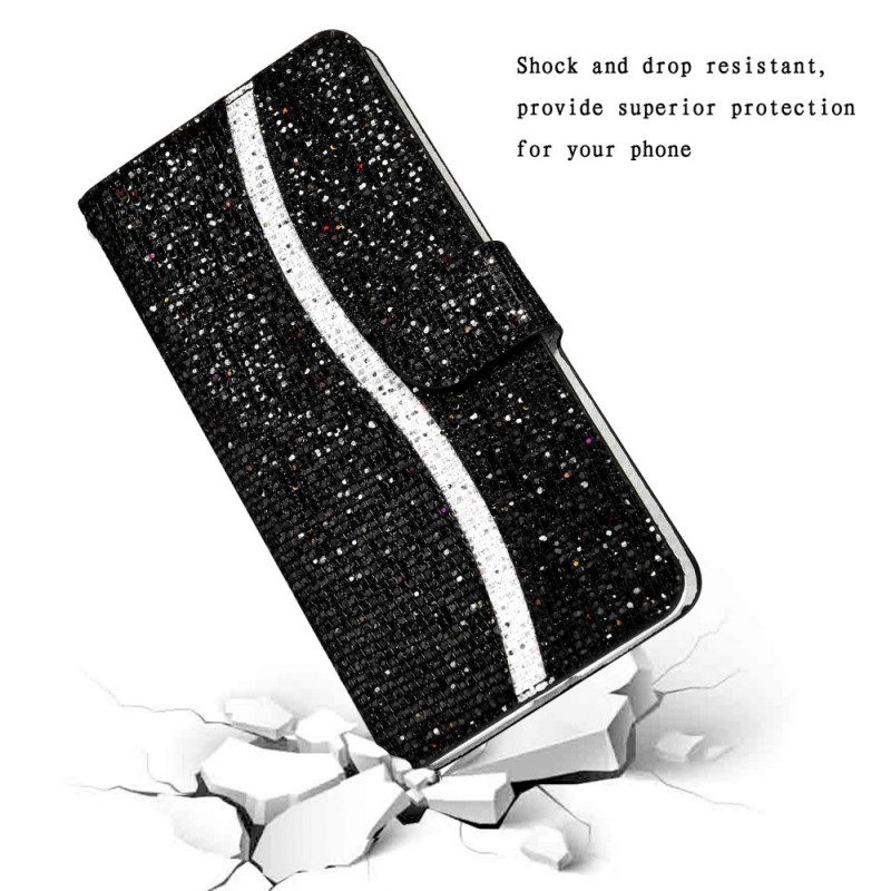 Flip Case Für Samsung Galaxy S22 5G Pailletten-s-design