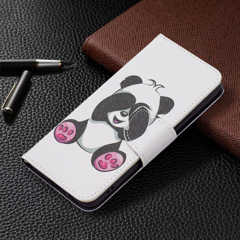 Flip Case Für Samsung Galaxy S22 5G Panda-spaß