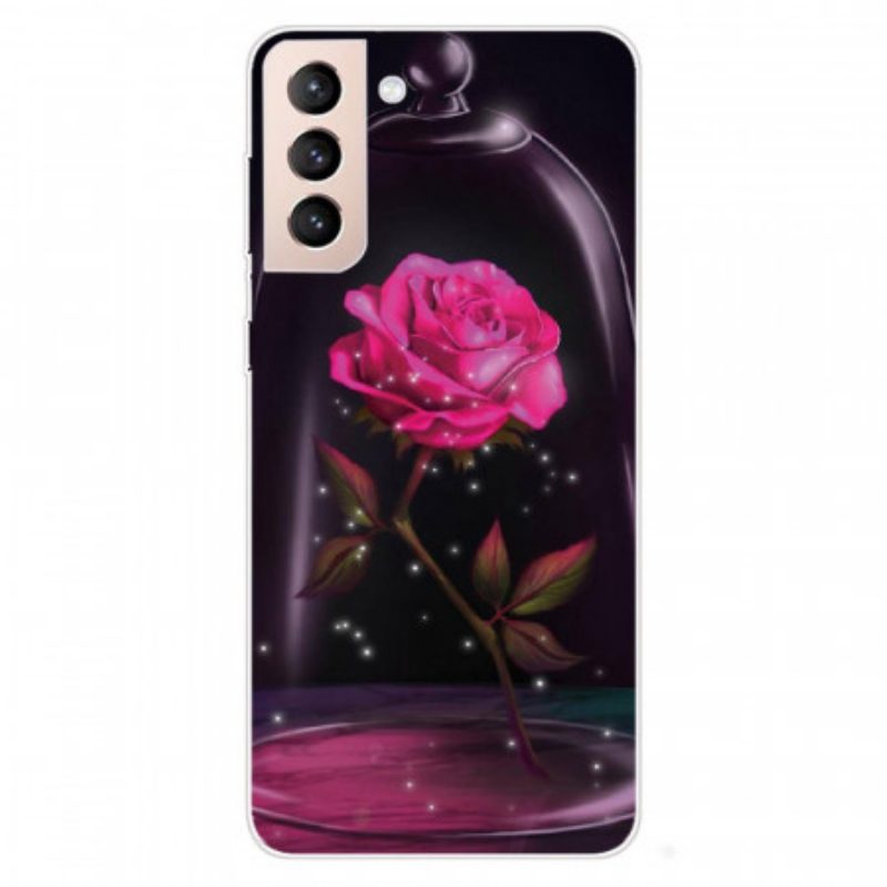 Handyhülle Für Samsung Galaxy S22 5G Magisches Rosa