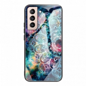 Handyhülle Für Samsung Galaxy S22 5G Mandala-gehärtetes Glas