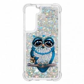 Handyhülle Für Samsung Galaxy S22 5G Miss Owl Pailletten