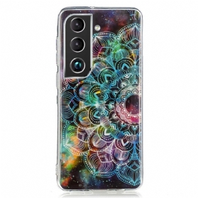 Hülle Für Samsung Galaxy S22 5G Fluoreszierende Blumenserie