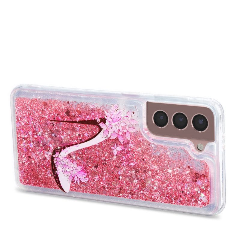 Hülle Für Samsung Galaxy S22 5G Glitzerpumpe