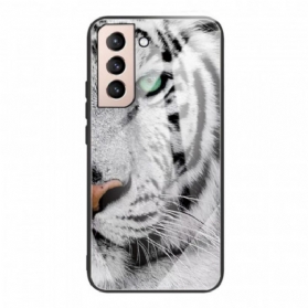 Hülle Für Samsung Galaxy S22 5G Tiger-gehärtetes Glas