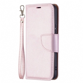 Lederhüllen Für Samsung Galaxy S22 5G Flip Case Lychee Rabat Oblique