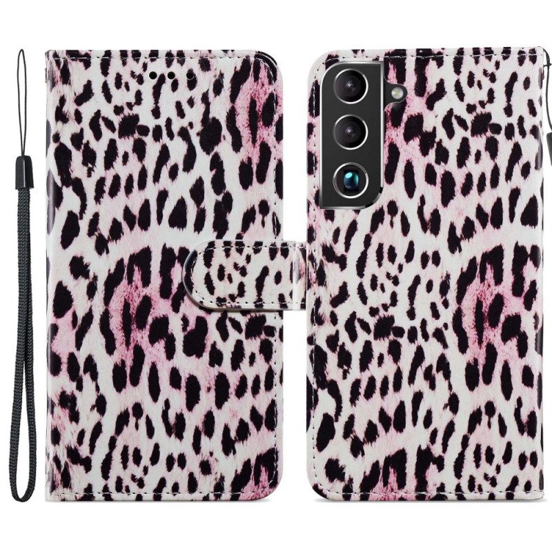 Lederhüllen Für Samsung Galaxy S22 5G Leopardenmuster