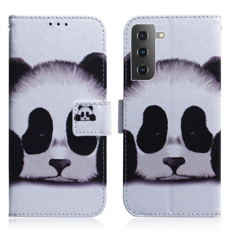 Lederhüllen Für Samsung Galaxy S22 5G Panda-gesicht