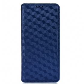 Schutzhülle Für Samsung Galaxy S22 5G Flip Case Diamant-ledereffekt