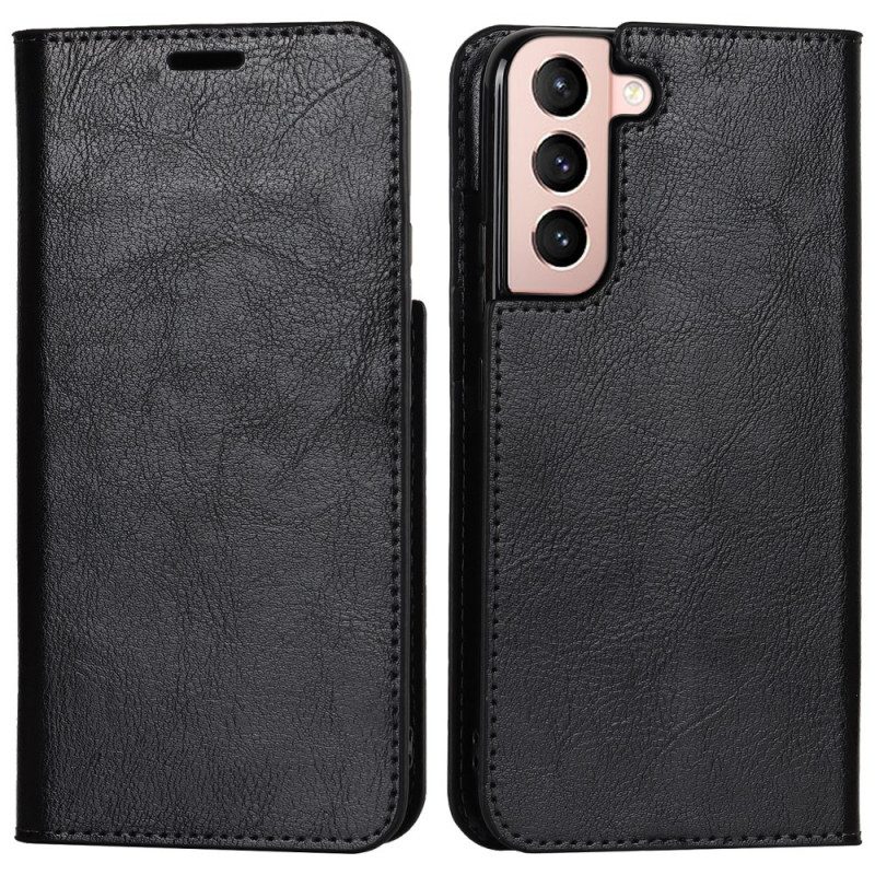 Schutzhülle Für Samsung Galaxy S22 5G Flip Case Echtes Leder