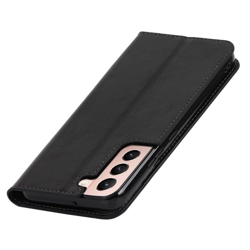 Schutzhülle Für Samsung Galaxy S22 5G Flip Case Echtes Leder