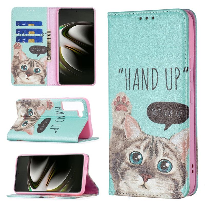 Schutzhülle Für Samsung Galaxy S22 5G Flip Case Hand-up