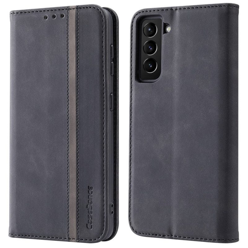 Schutzhülle Für Samsung Galaxy S22 5G Flip Case Kunstlederetui