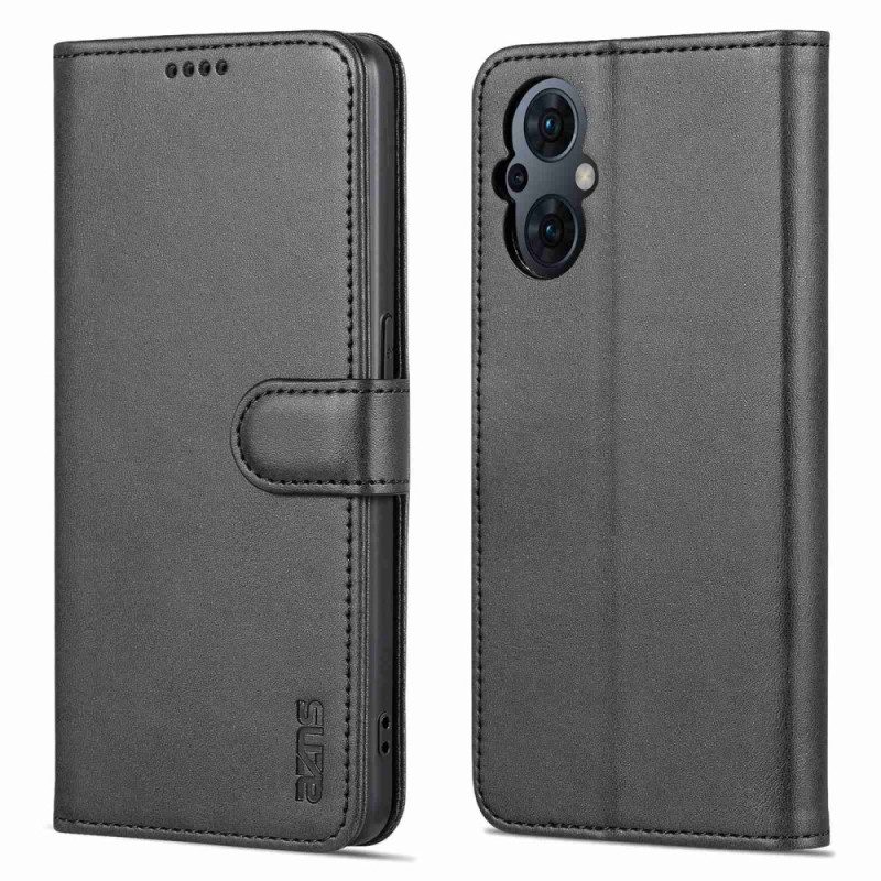 Flip Case Für Oppo Reno 8 Lite Azns Leder-styling