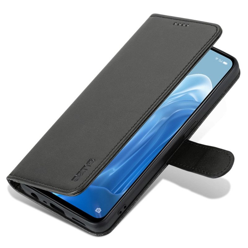 Flip Case Für Oppo Reno 8 Lite Azns Leder-styling