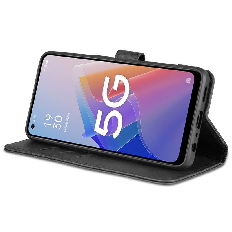 Flip Case Für Oppo Reno 8 Lite Azns Leder-styling