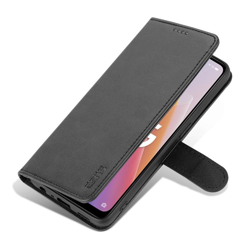 Flip Case Für Oppo Reno 8 Lite Azns Leder-styling