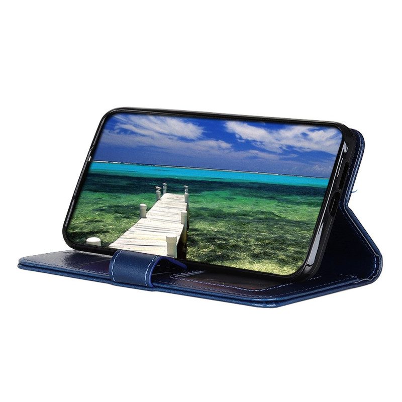 Flip Case Für Oppo Reno 8 Lite Finesse Aus Kunstleder