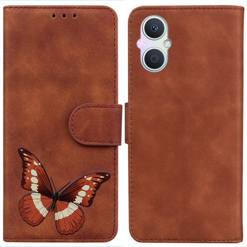 Flip Case Für Oppo Reno 8 Lite Schmetterling