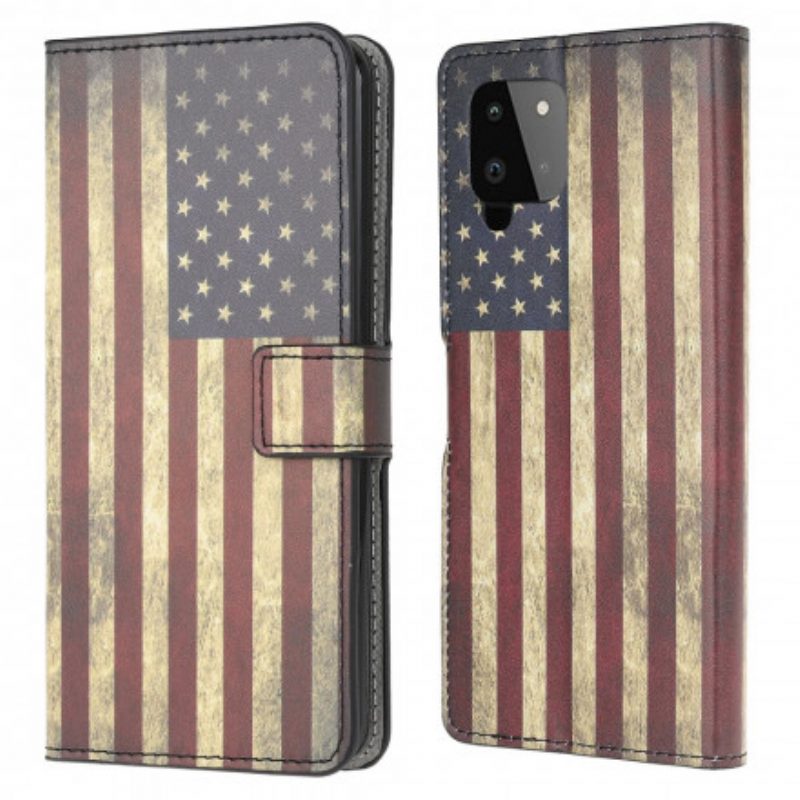 Flip Case Für Samsung Galaxy A22 Amerikanische Flagge