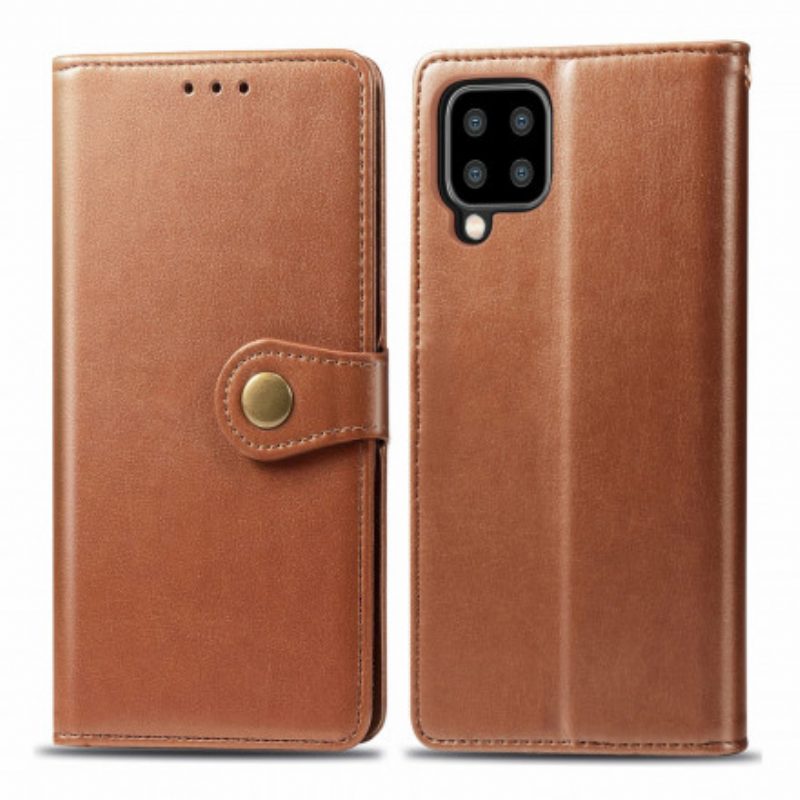 Flip Case Für Samsung Galaxy A22 Kunstleder Und Vintage-verschluss