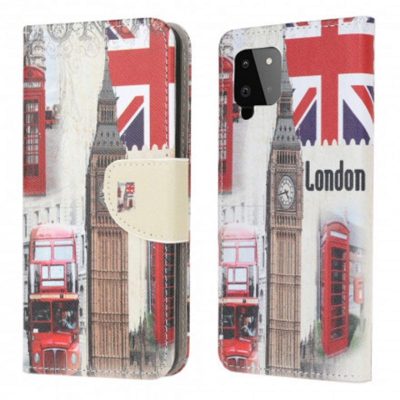 Flip Case Für Samsung Galaxy A22 Londoner Leben