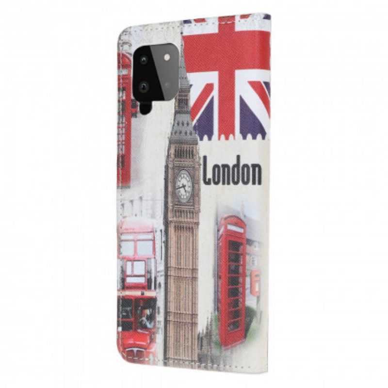 Flip Case Für Samsung Galaxy A22 Londoner Leben