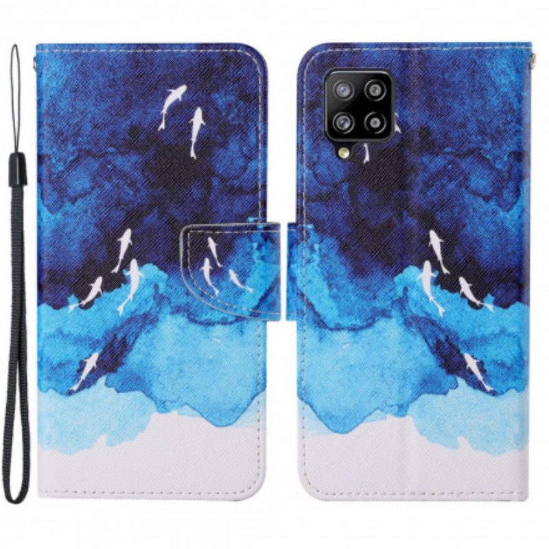 Flip Case Für Samsung Galaxy A22 Meer Mit Tanga