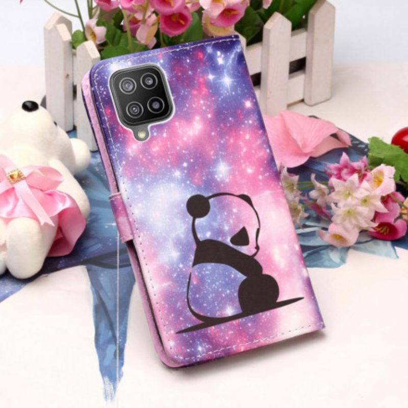 Flip Case Für Samsung Galaxy A22 Panda-galaxie