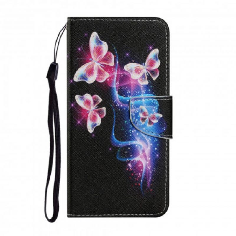 Flip Case Für Samsung Galaxy A22 Schmetterling Und Lotus