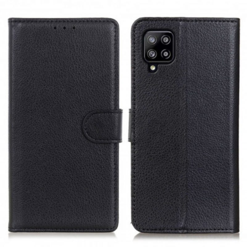 Flip Case Für Samsung Galaxy A22 Traditionell Litschi