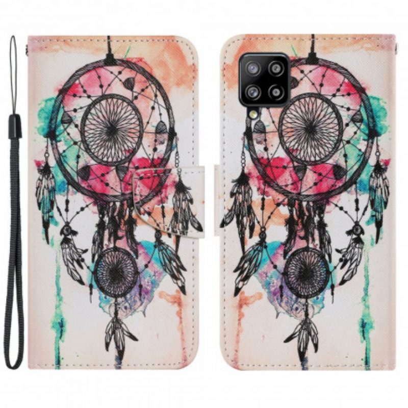 Flip Case Für Samsung Galaxy A22 Traumfänger-aquarell