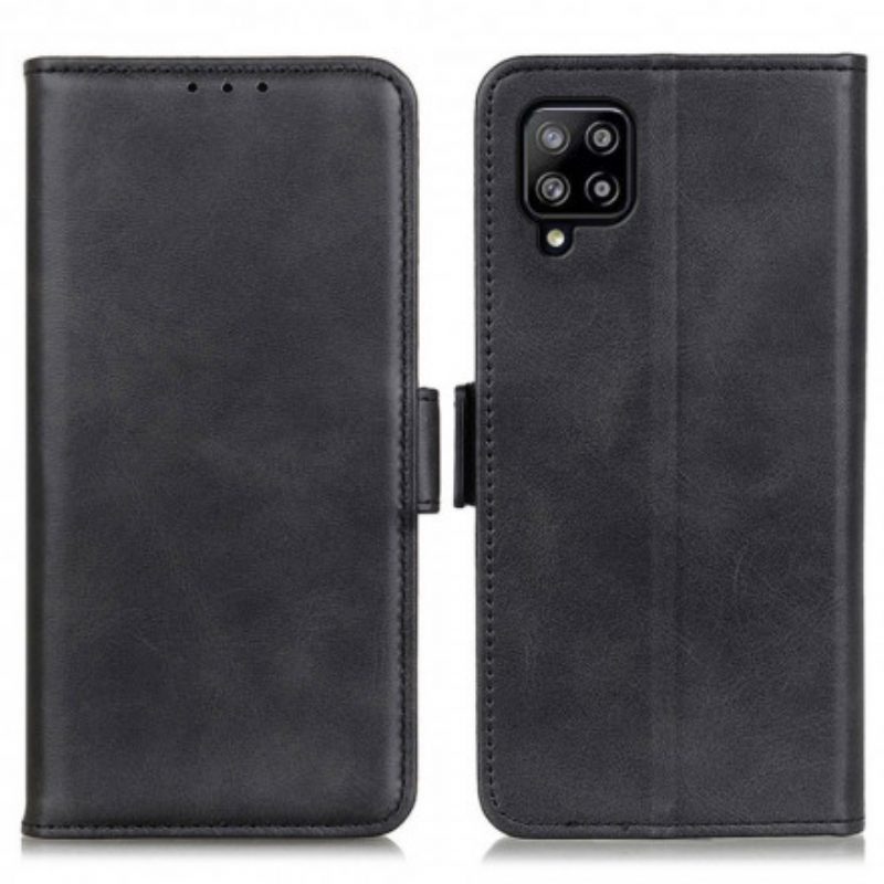 Lederhüllen Für Samsung Galaxy A22 Flip Case Vintage Doppelklappe