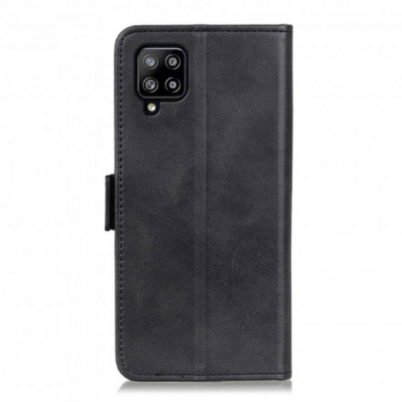 Lederhüllen Für Samsung Galaxy A22 Flip Case Vintage Doppelklappe